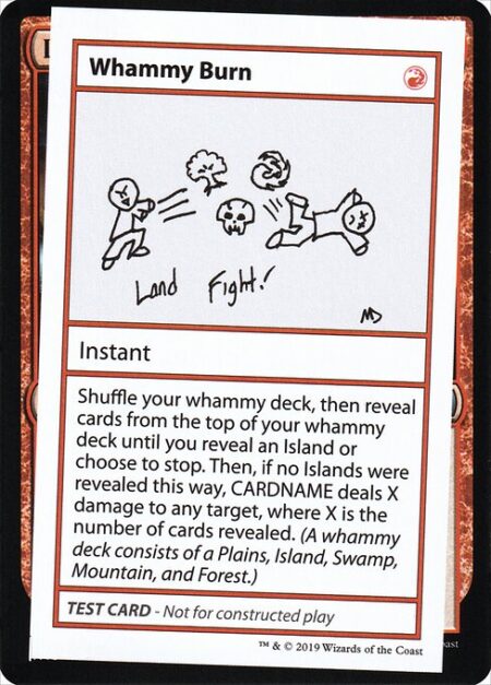 Whammy Burn - Shuffle your whammy deck