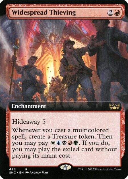 Widespread Thieving - Hideaway 5 (When this enchantment enters the battlefield