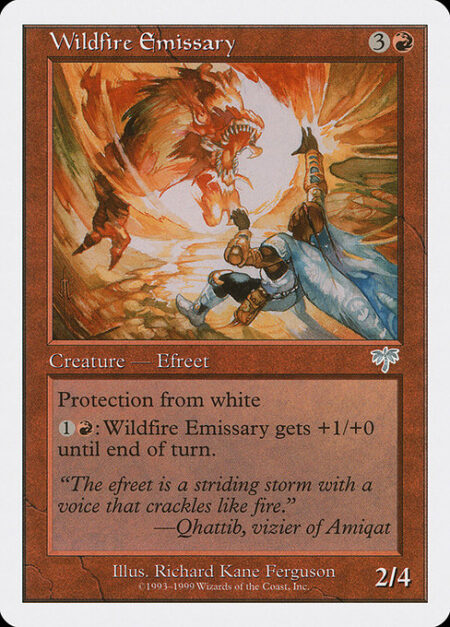 Wildfire Emissary - Protection from white