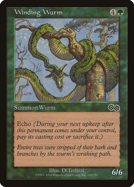 Winding Wurm - Echo {4}{G} (At the beginning of your upkeep