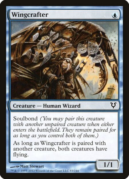 Wingcrafter - Soulbond (You may pair this creature with another unpaired creature when either enters the battlefield. They remain paired for as long as you control both of them.)