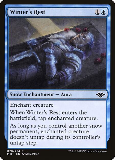 Winter's Rest - Enchant creature