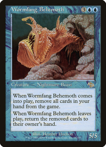 Wormfang Behemoth - When Wormfang Behemoth enters the battlefield