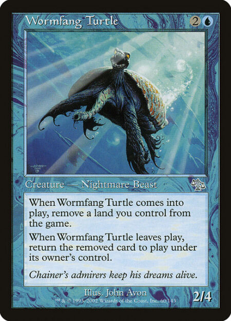 Wormfang Turtle - When Wormfang Turtle enters the battlefield