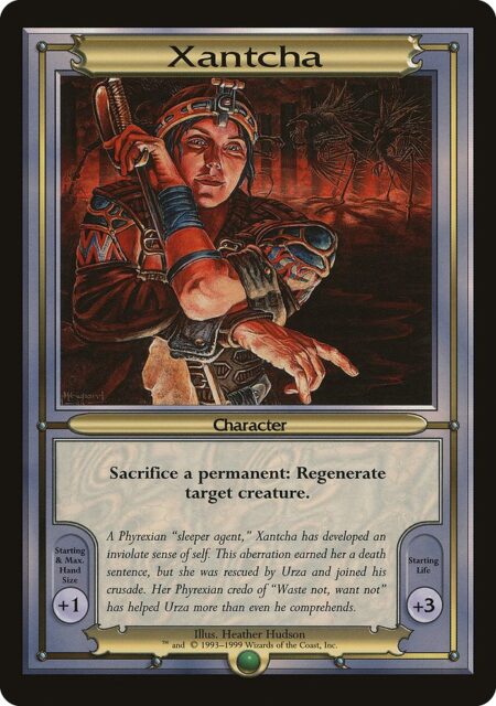 Xantcha - Sacrifice a permanent: Regenerate target creature.