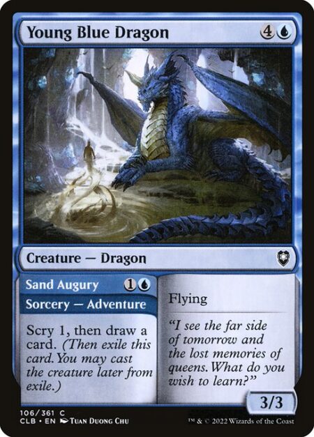 Young Blue Dragon // Sand Augury -