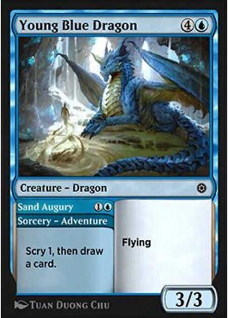 Young Blue Dragon // Sand Augury -