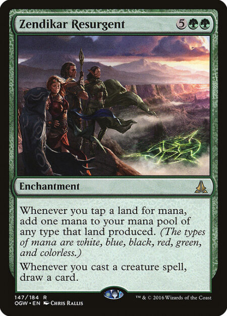 Zendikar Resurgent - Whenever you tap a land for mana