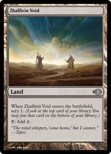Zhalfirin Void - When Zhalfirin Void enters the battlefield