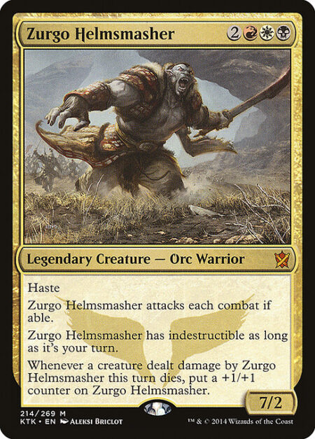 Zurgo Helmsmasher - Haste