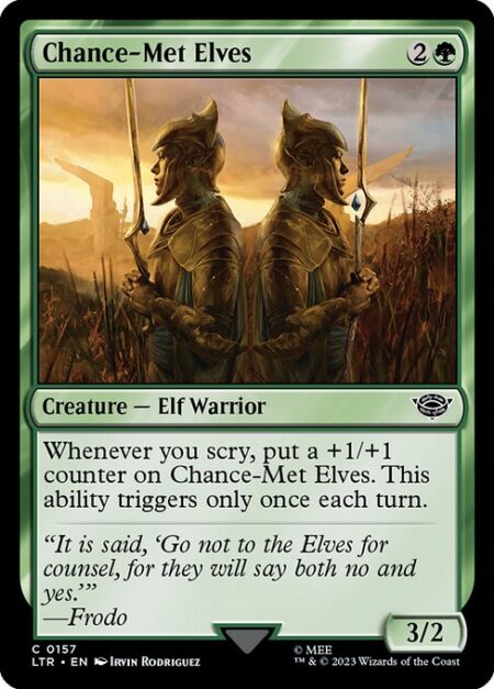 Chance-Met Elves - Whenever you scry