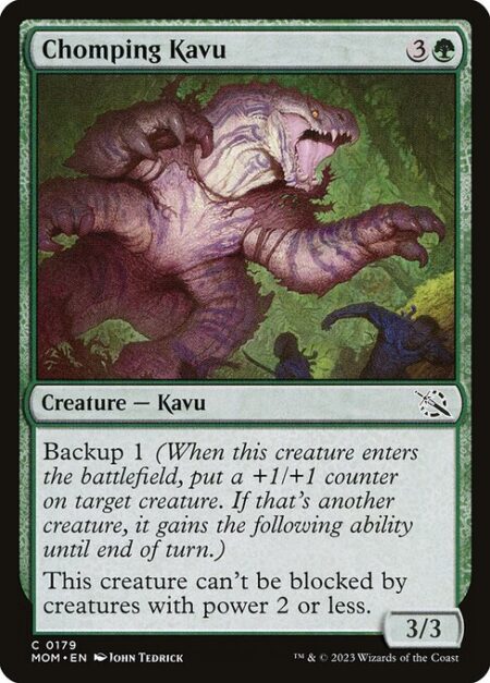 Chomping Kavu - Backup 1 (When this creature enters the battlefield