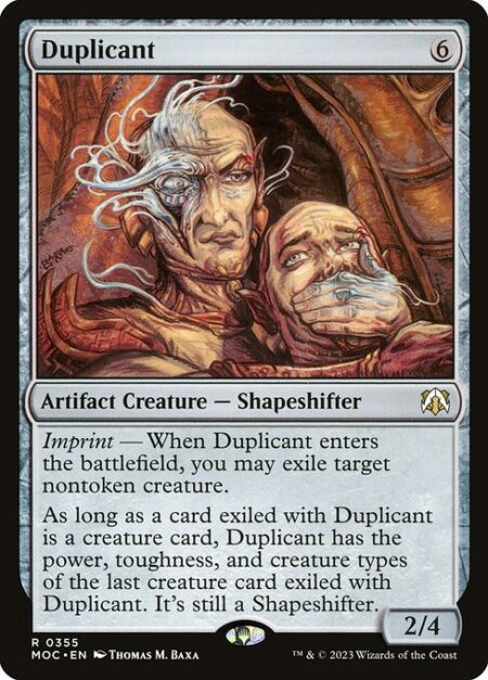 Duplicant - Imprint — When Duplicant enters the battlefield