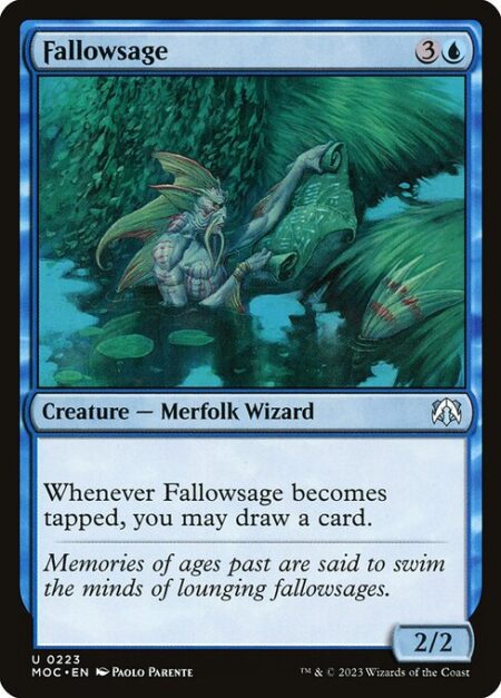 Fallowsage - Whenever Fallowsage becomes tapped