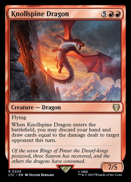 Knollspine Dragon - Flying