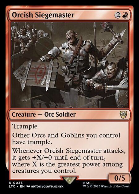 Orcish Siegemaster - Trample