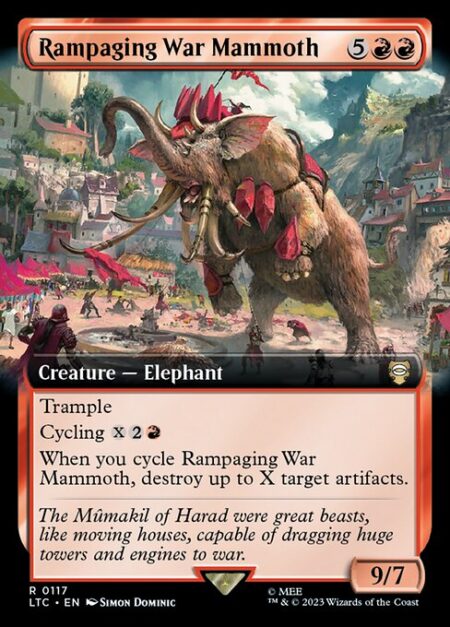 Rampaging War Mammoth - Trample