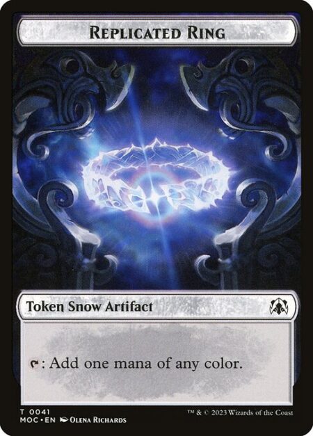 Replicated Ring - {T}: Add one mana of any color.