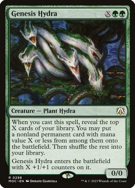 Genesis Hydra - When you cast this spell