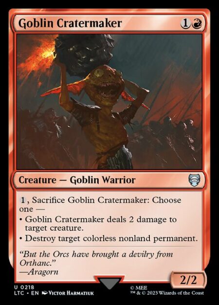 Goblin Cratermaker - {1}