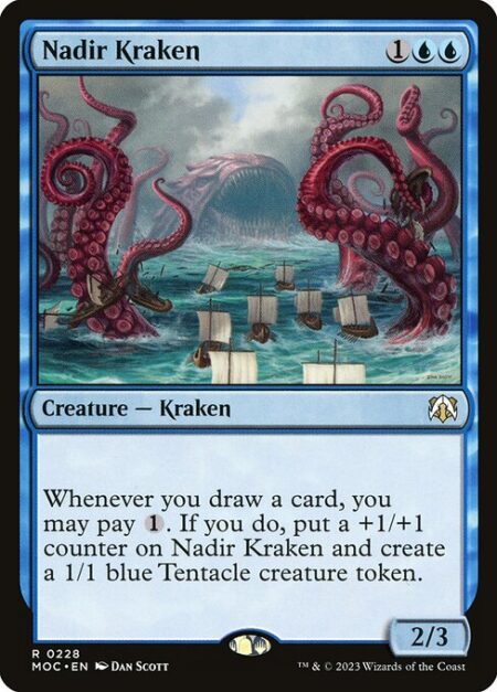 Nadir Kraken - Whenever you draw a card