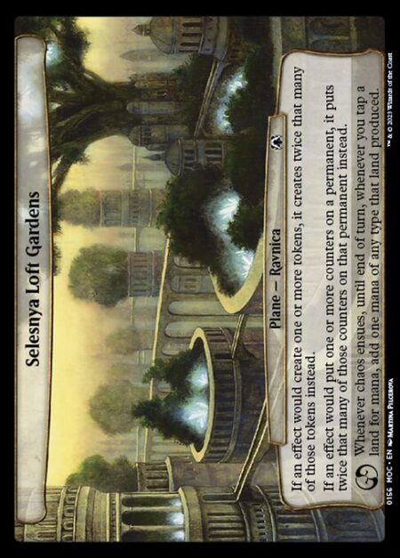 Selesnya Loft Gardens - If an effect would create one or more tokens