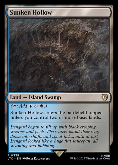 Sunken Hollow - ({T}: Add {U} or {B}.)