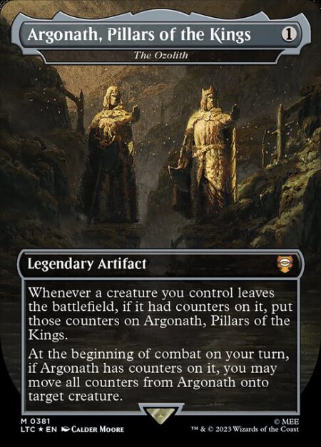 The Ozolith - Whenever a creature you control leaves the battlefield