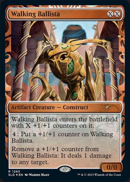 Walking Ballista - Walking Ballista enters the battlefield with X +1/+1 counters on it.