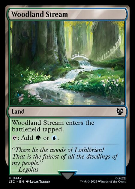 Woodland Stream - Woodland Stream enters the battlefield tapped.