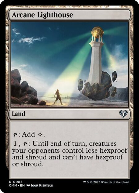 Arcane Lighthouse - {T}: Add {C}.