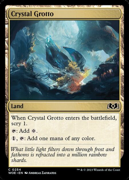 Crystal Grotto - When Crystal Grotto enters the battlefield