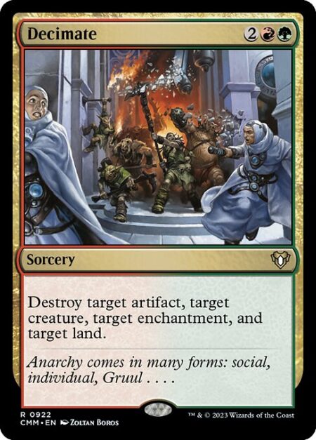 Decimate - Destroy target artifact