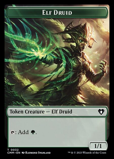 Elf Druid - {T}: Add {G}.