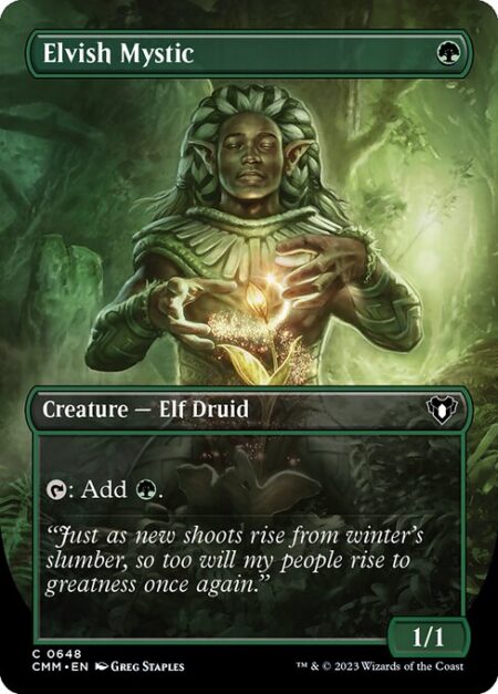 Elvish Mystic - {T}: Add {G}.