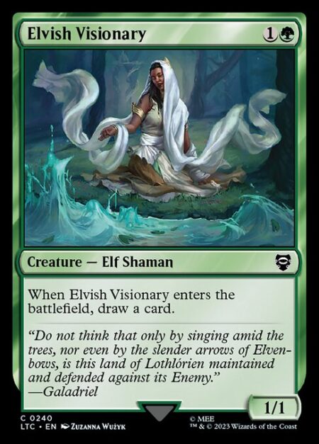 Elvish Visionary - When Elvish Visionary enters the battlefield