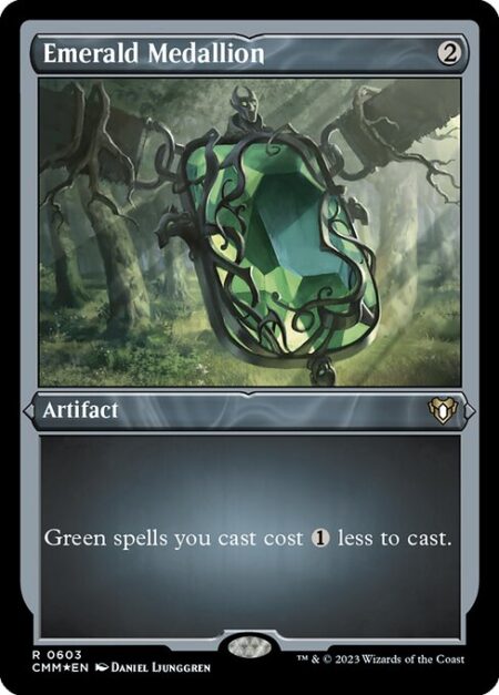 Emerald Medallion - Green spells you cast cost {1} less to cast.