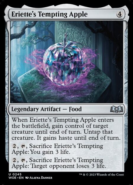 Eriette's Tempting Apple - When Eriette's Tempting Apple enters the battlefield