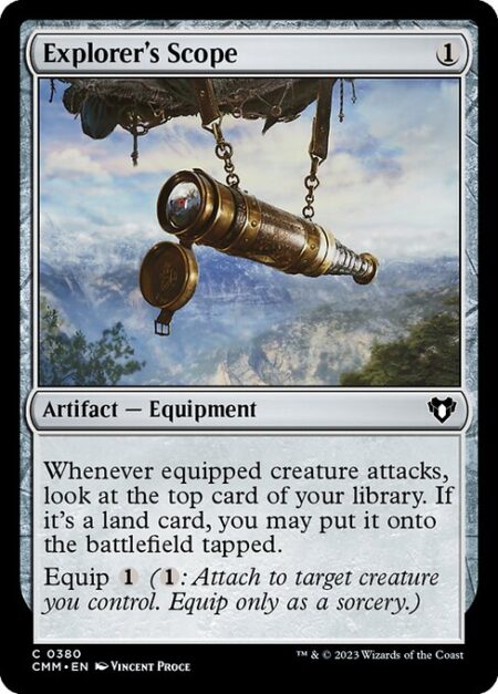 Explorer's Scope - Whenever equipped creature attacks