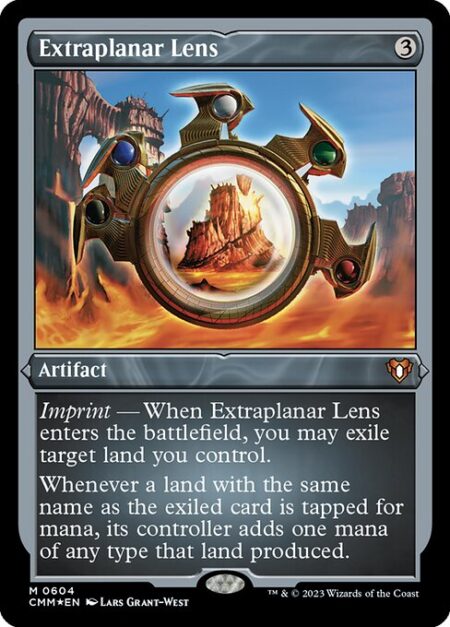 Extraplanar Lens - Imprint — When Extraplanar Lens enters the battlefield