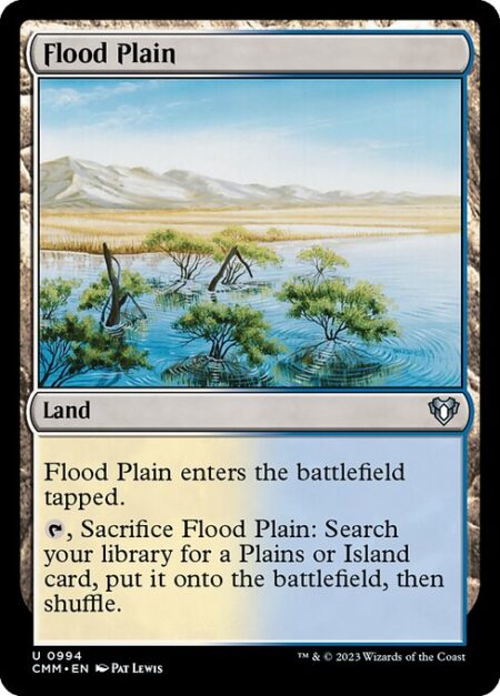 Flood Plain - Flood Plain enters the battlefield tapped.