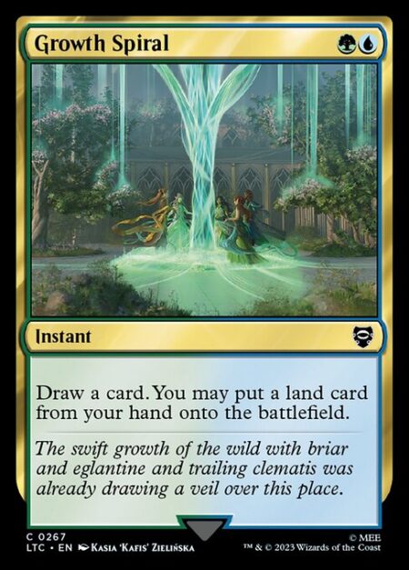 Growth Spiral - Draw a card. You may put a land card from your hand onto the battlefield.