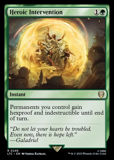 Heroic Intervention - Permanents you control gain hexproof and indestructible until end of turn.
