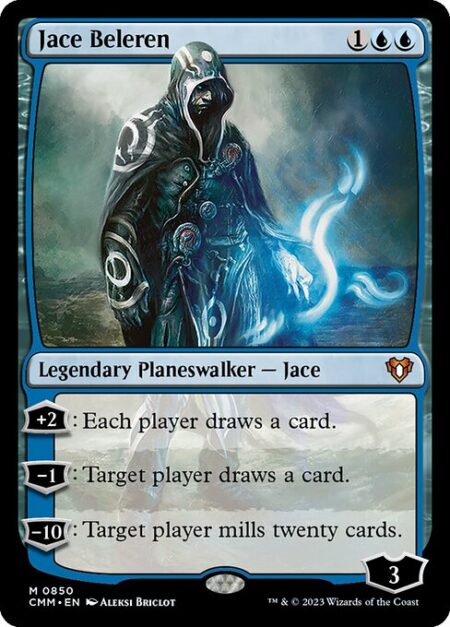 Jace Beleren - +2: Each player draws a card.