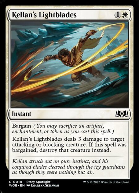 Kellan's Lightblades - Bargain (You may sacrifice an artifact