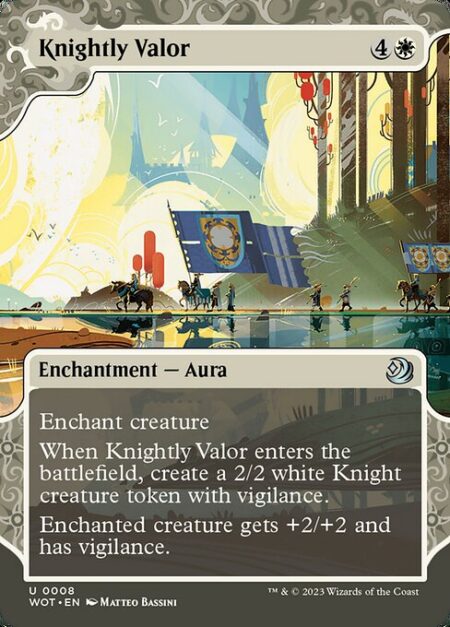 Knightly Valor - Enchant creature