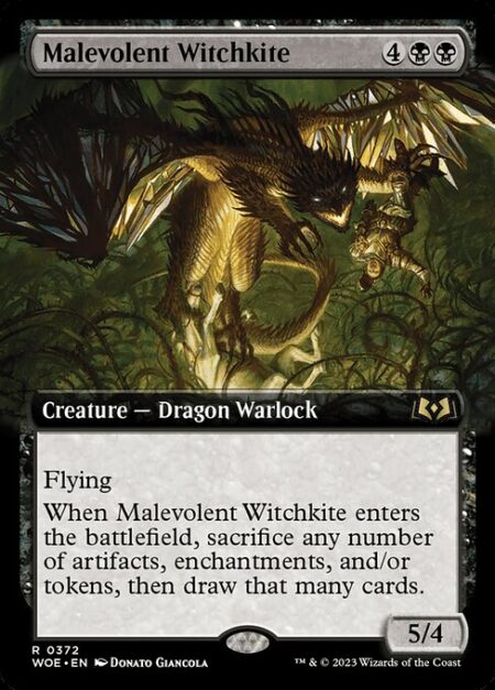 Malevolent Witchkite - Flying