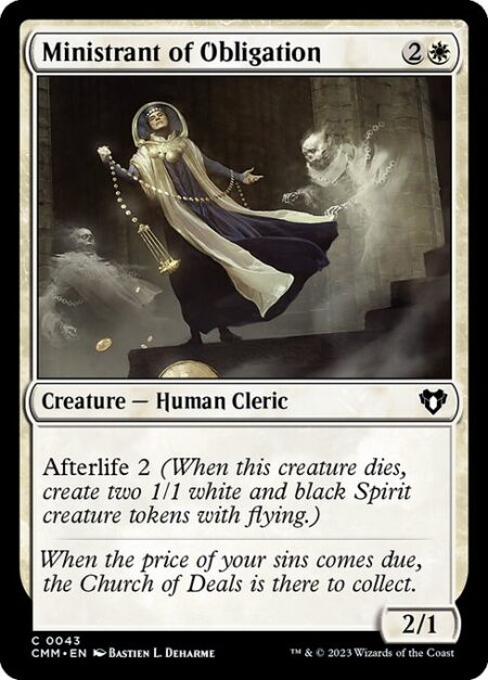 Ministrant of Obligation - Afterlife 2 (When this creature dies