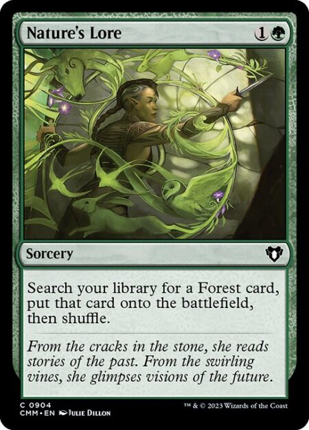 Nature's Lore - Search your library for a Forest card