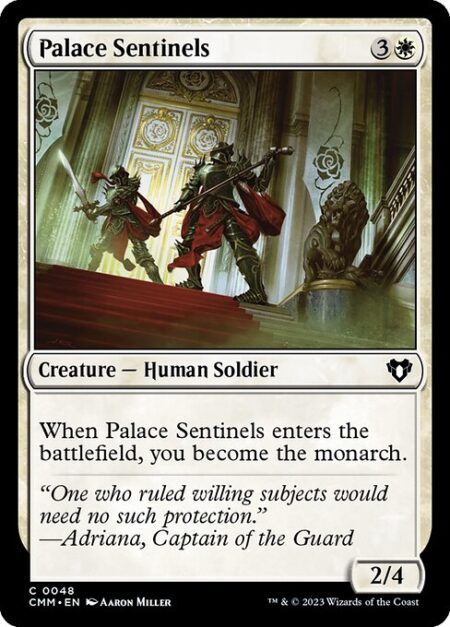 Palace Sentinels - When Palace Sentinels enters the battlefield